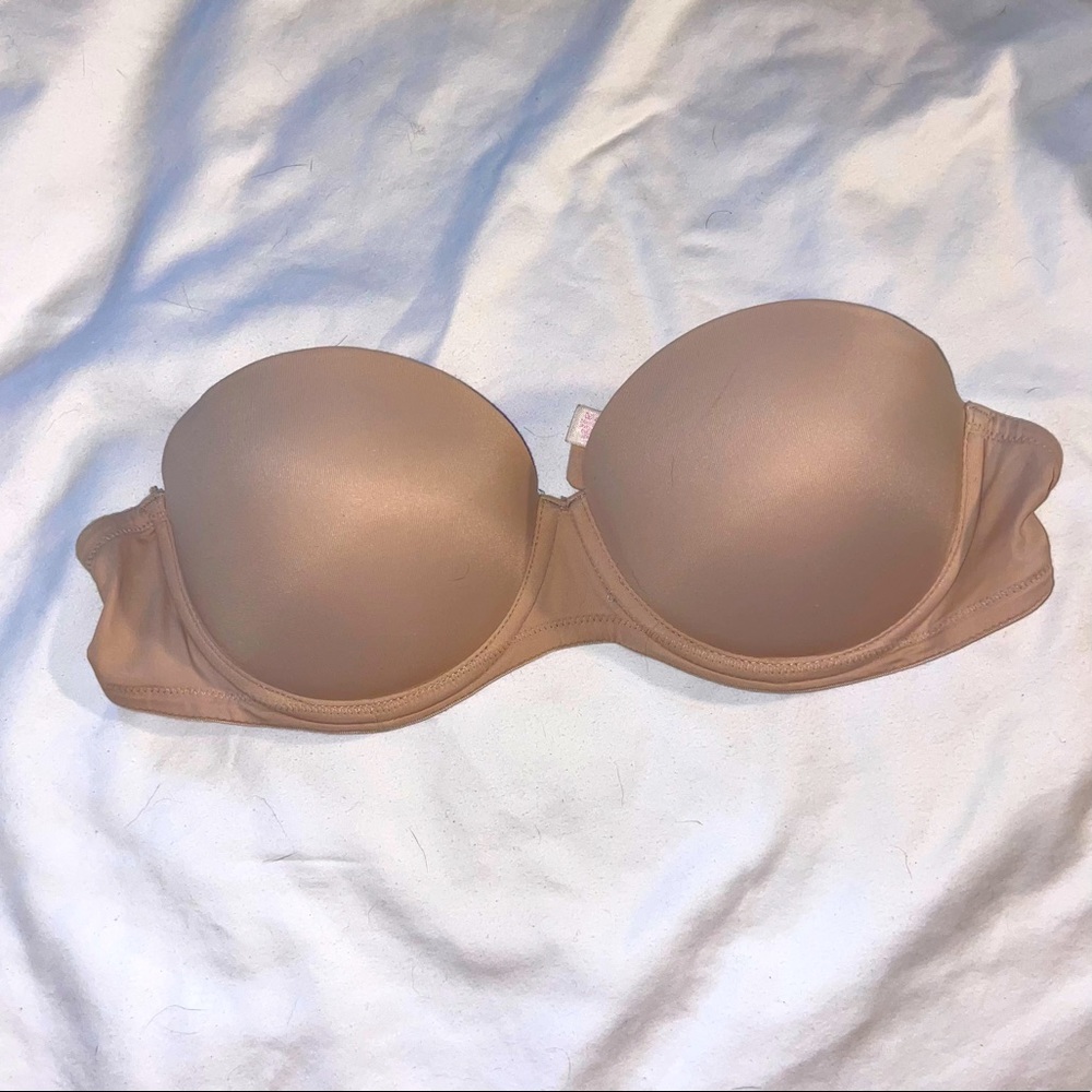 VS Pink Everywhere strapless bra